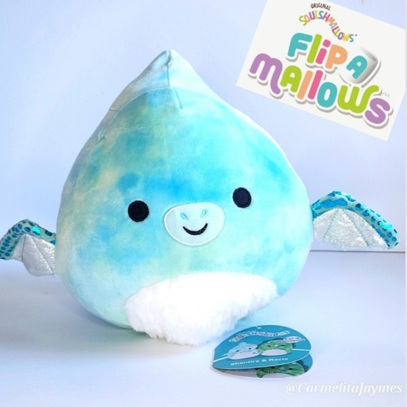 Shantira🔄Rocio 🦕 🦖 Pterodactyl & Triceratops Flip A Mallows O.Squish ☆ - Picture 3 of 11